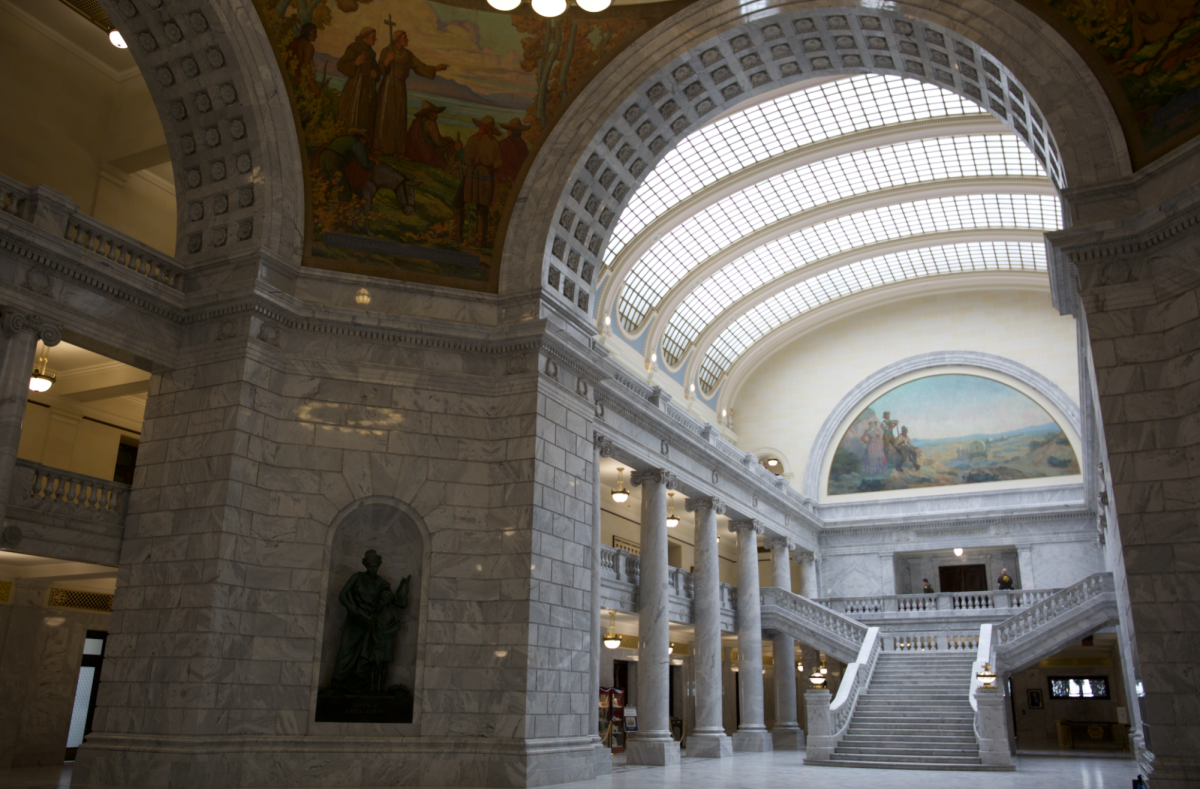 Inside the Utah State Capitol on Saturday, Jan. 25, 2025 in Salt Lake City. (Photo by Addy Cowley | The Daily Utah Chronicle)